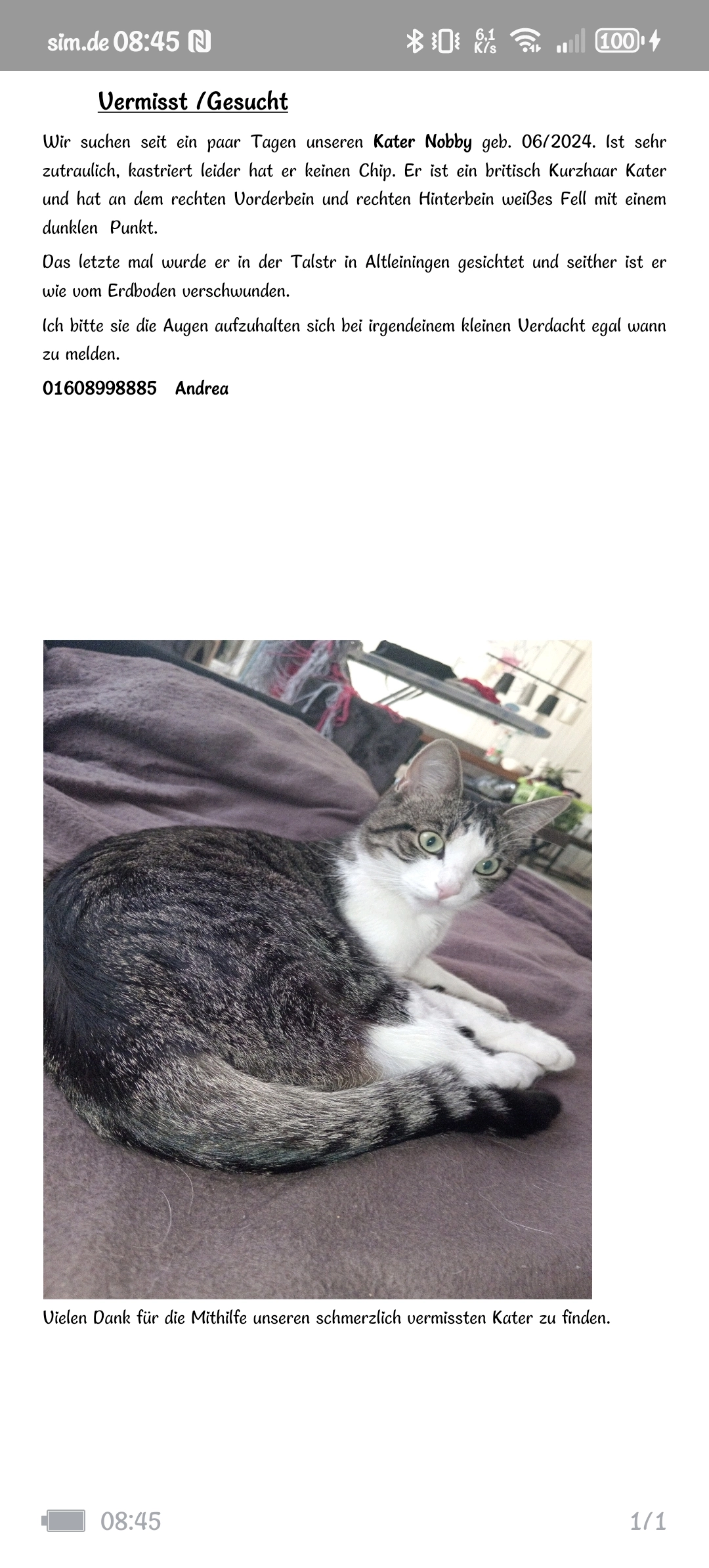 Nobby - Talstraße, Altleiningen