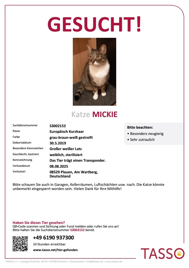 Mickie  - Am Wartberg, Plauen