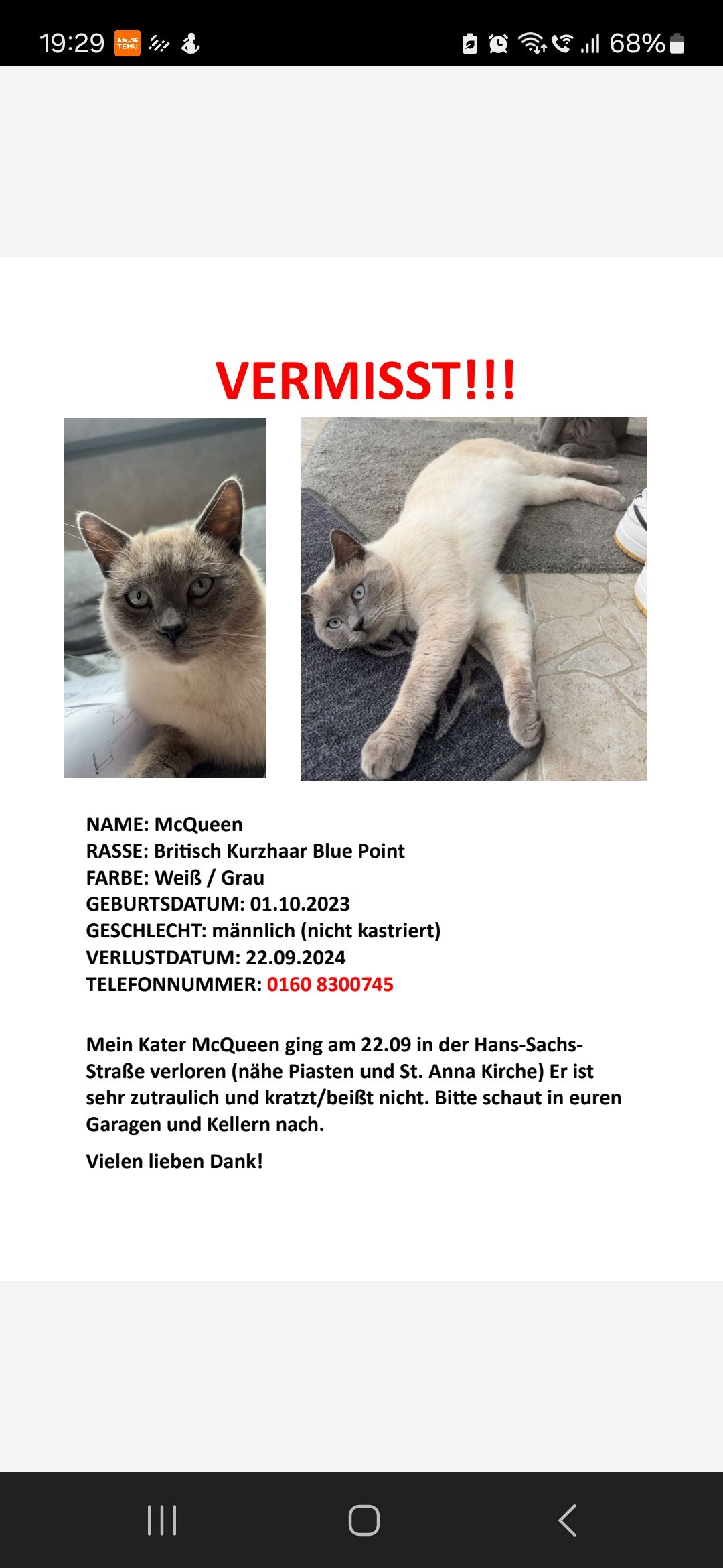 McQueen - Hans-Sachs-Straße, Forchheim