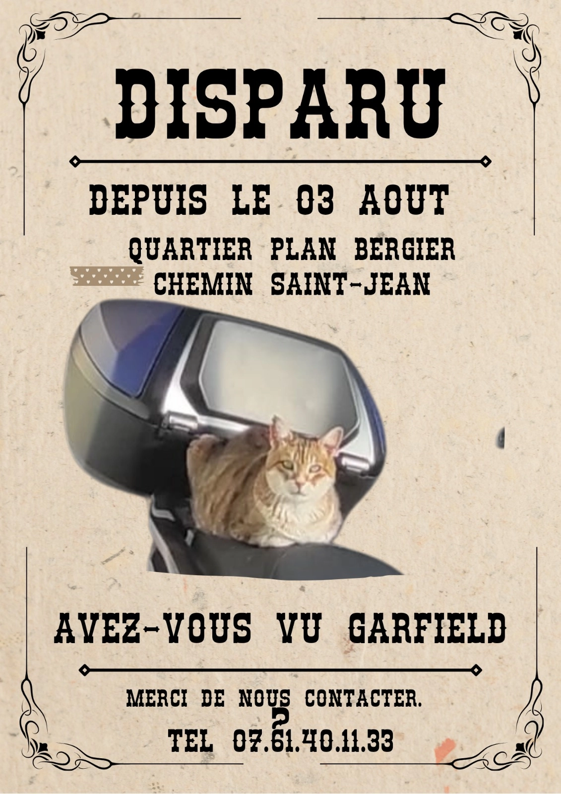 Garfield  - 277 Chemin de Saint-Jean, Le Rouret