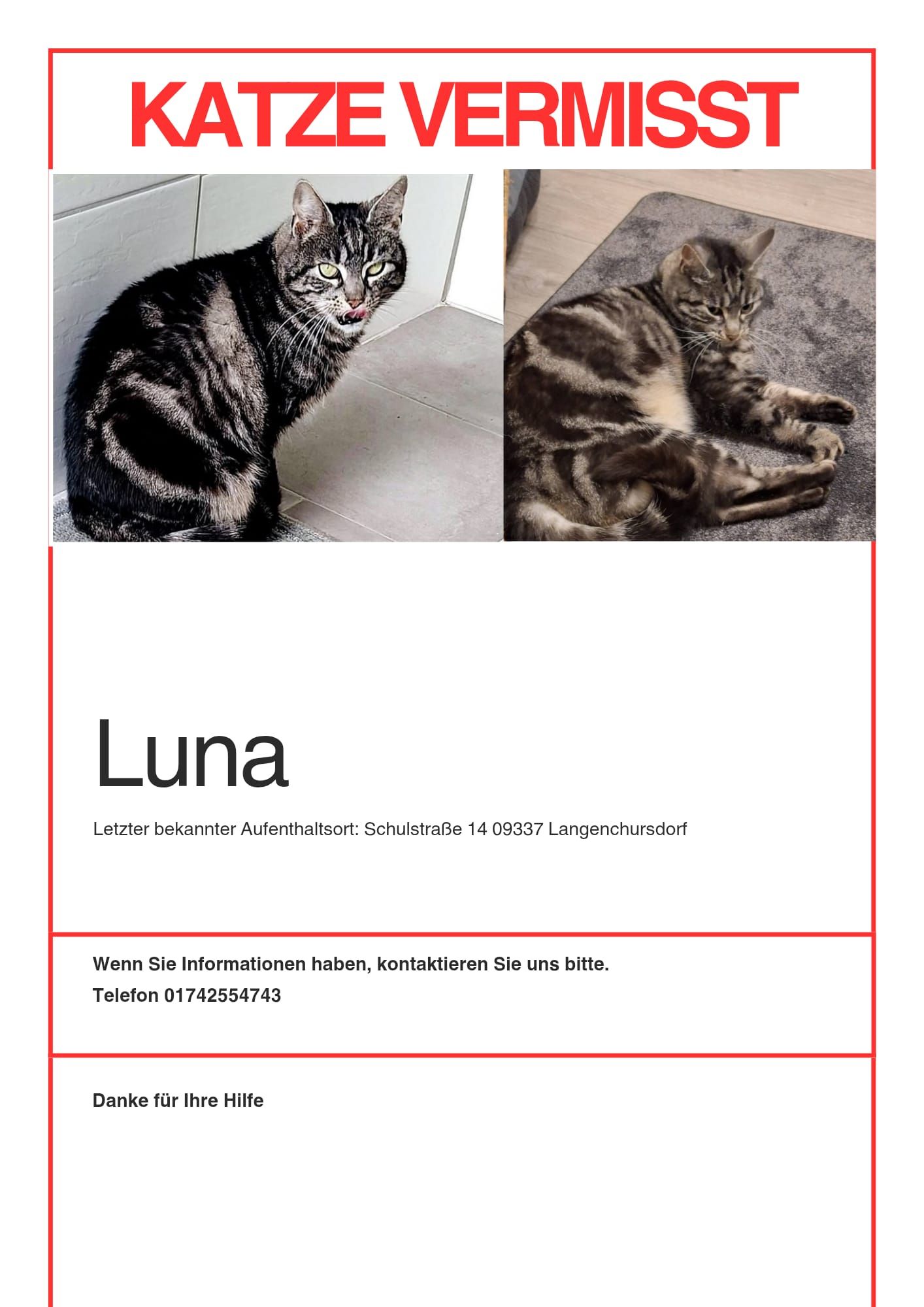 Luna - Schulstraße 14, Callenberg