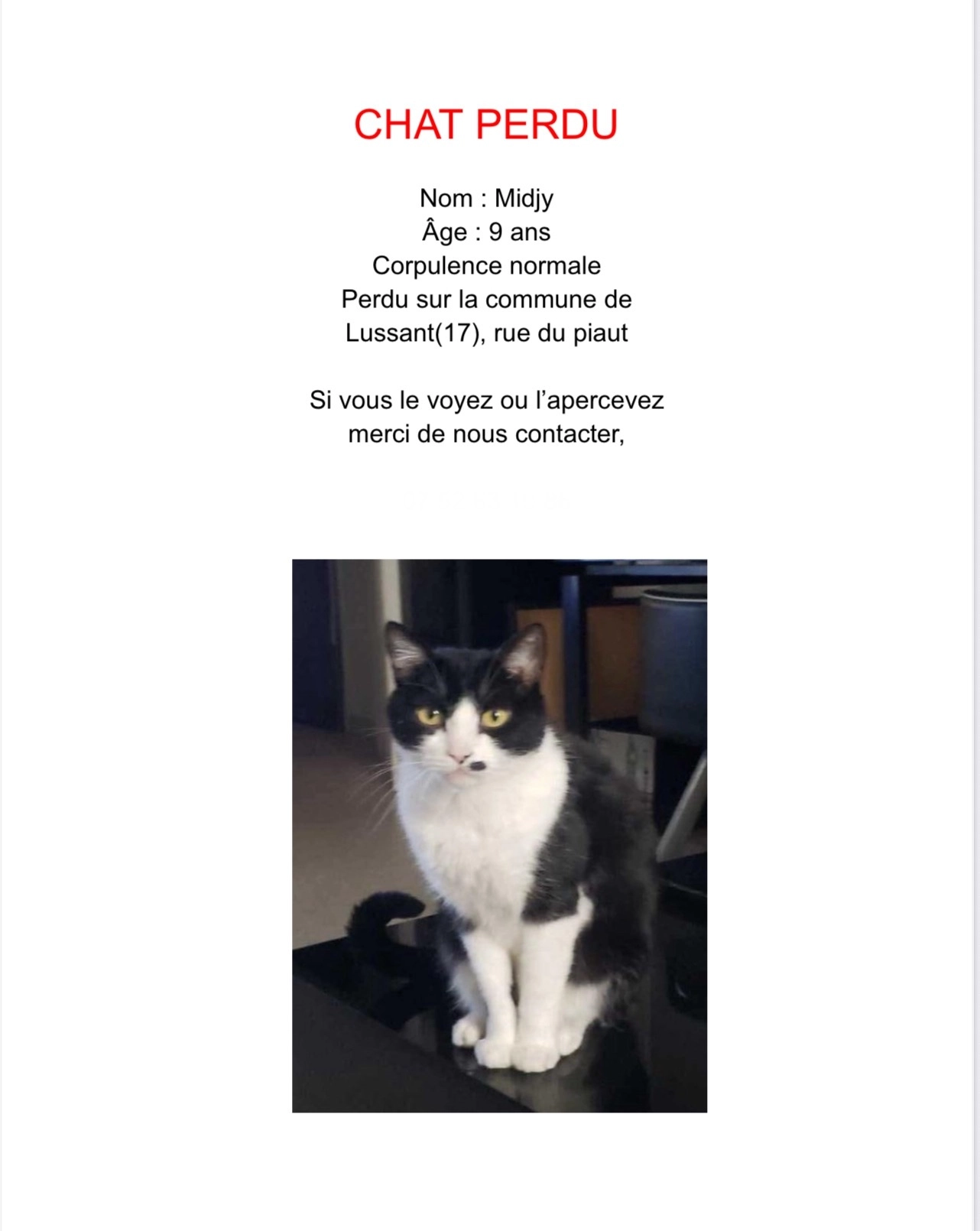 Midjy - Rue du Piaut, Lussant