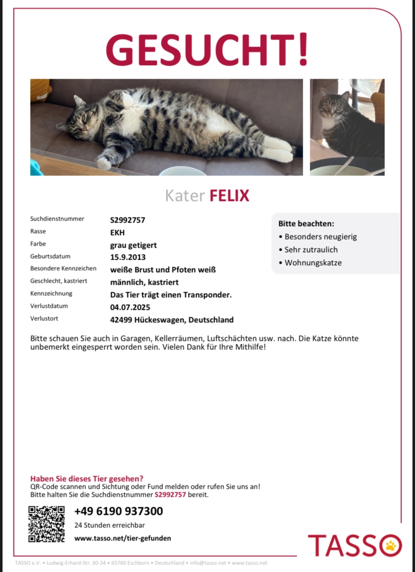 Felix. Der Rufname ist Baby - Eichendorffweg, Hückeswagen