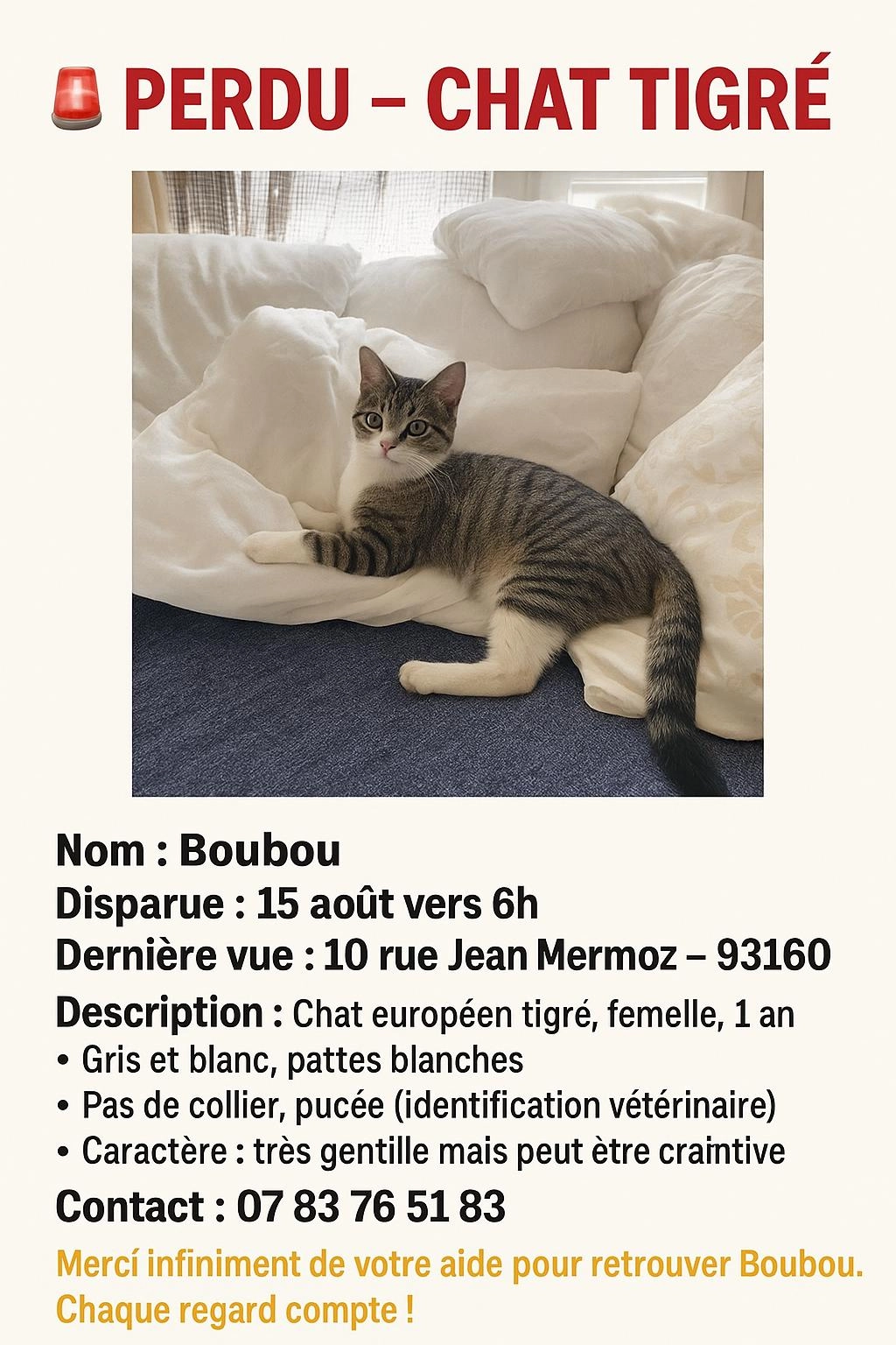 Boubou - Rue Jean Mermoz, Noisy-le-Grand