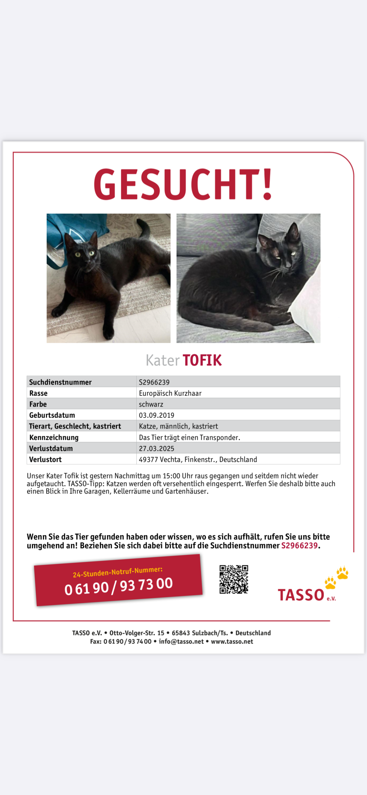 Tofik - Finkenstraße, Vechta