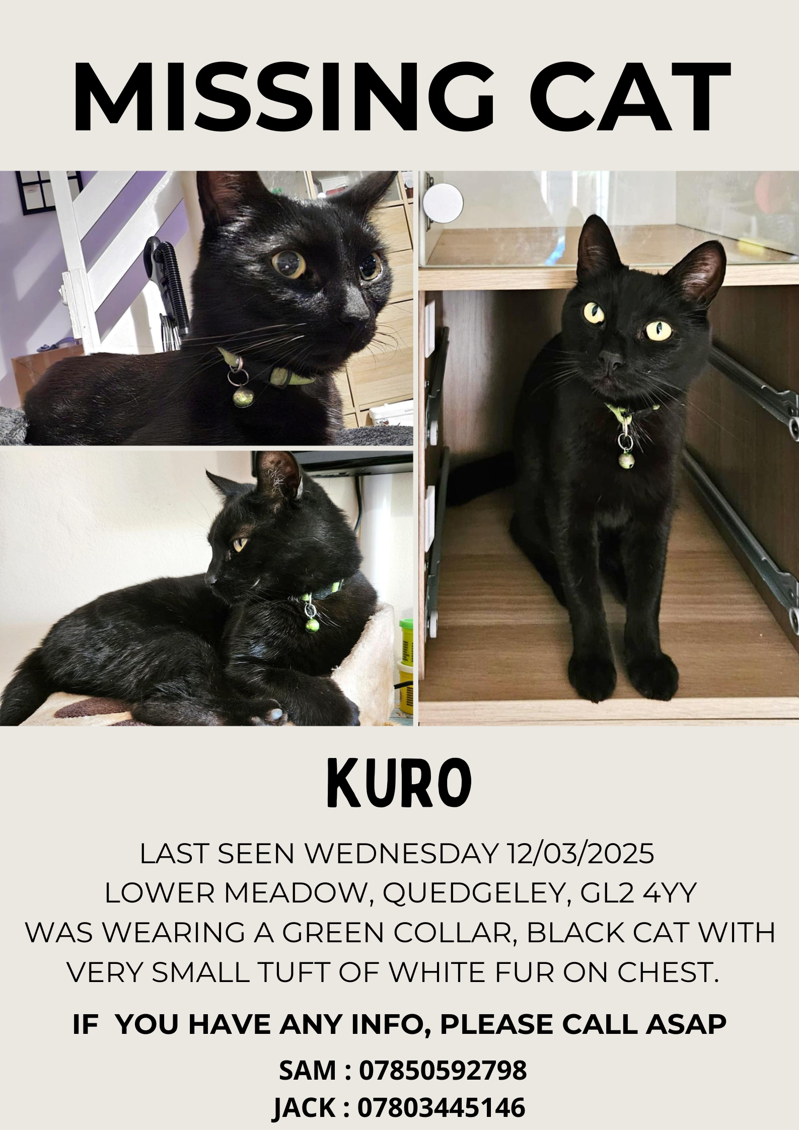 Kuro - Lower Meadow, Gloucester