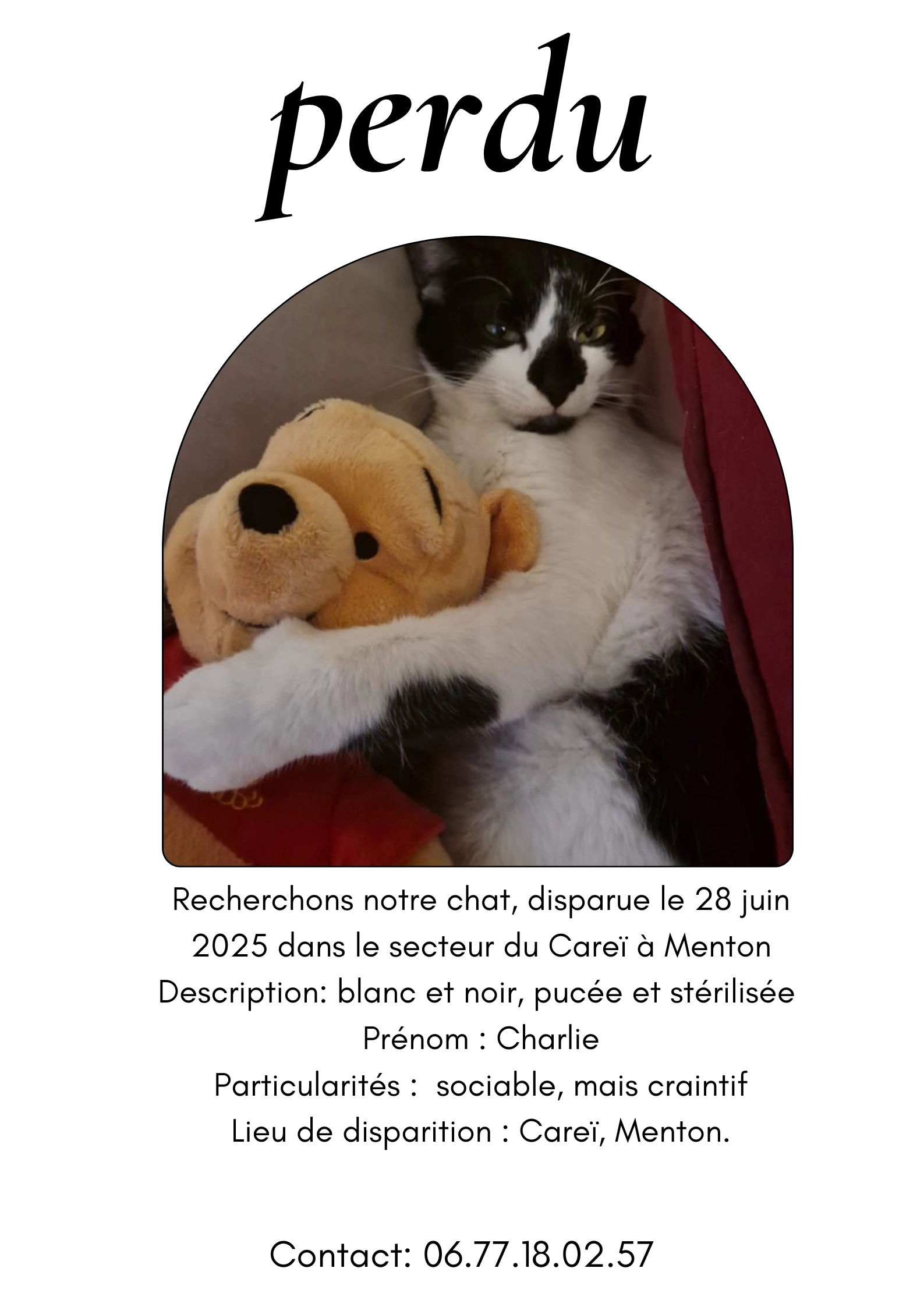 Charlie - Promenade Du Val De Menton, Menton